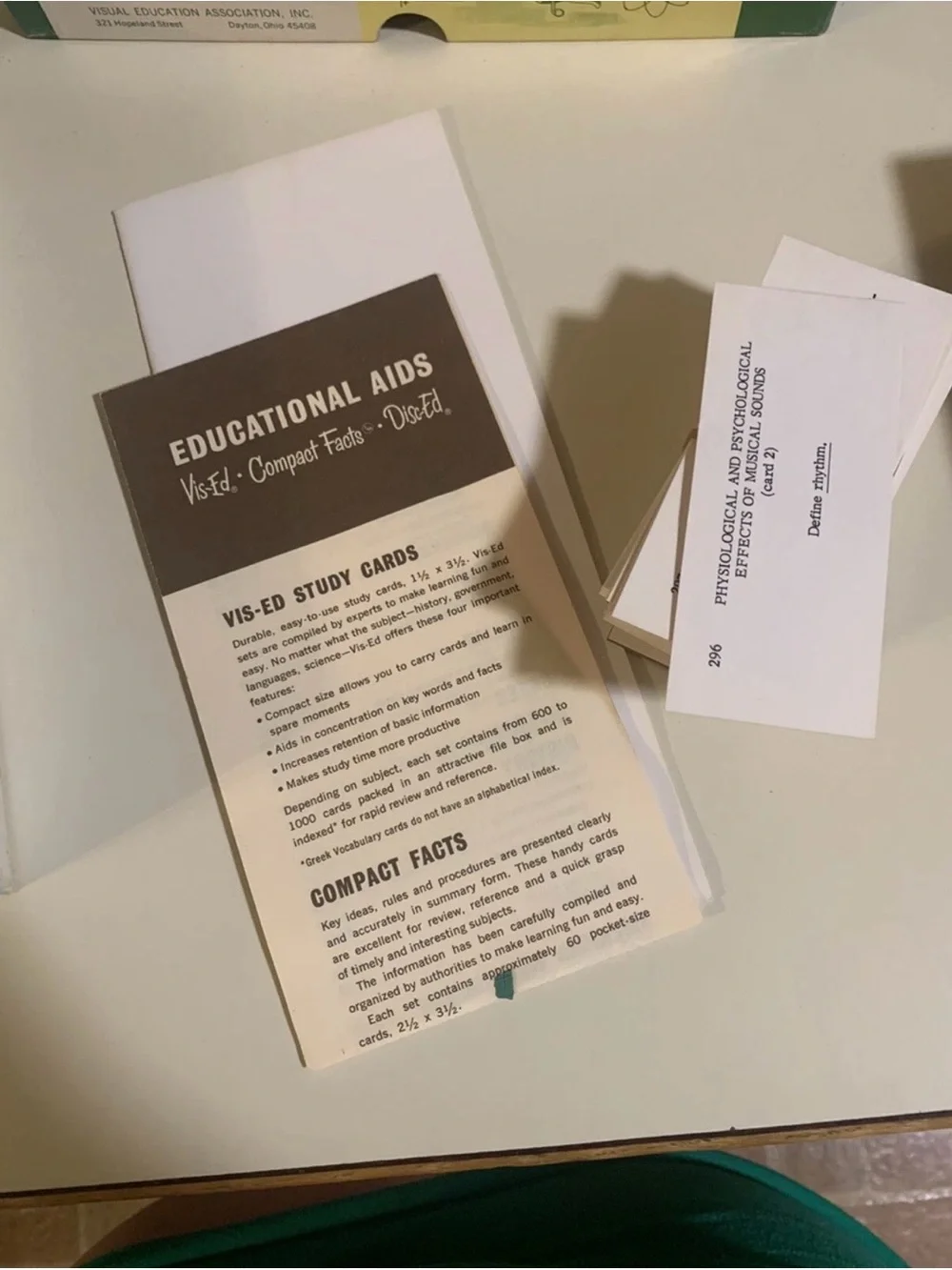 Three Boxes Of Study Cards